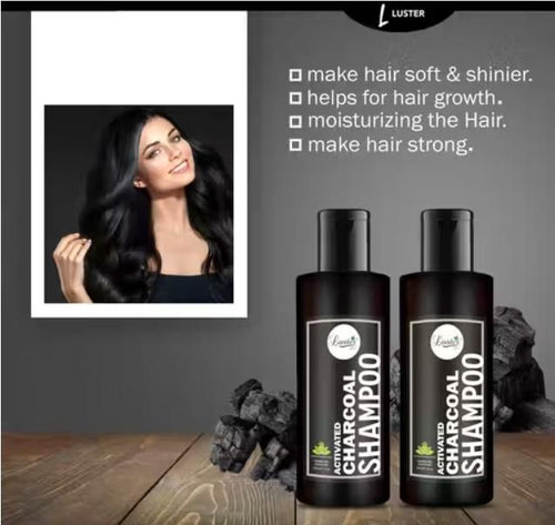 Activated Charcoal Shampoo 210 ml each (Pack of 2)