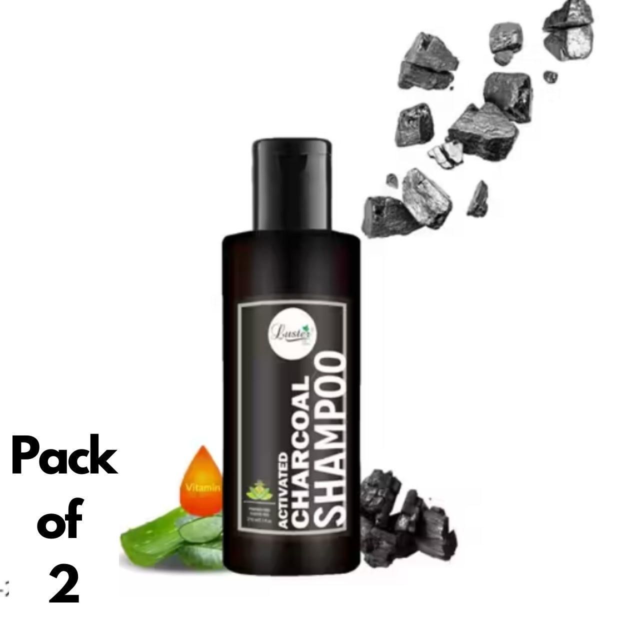 Activated Charcoal Shampoo 210 ml each (Pack of 2)